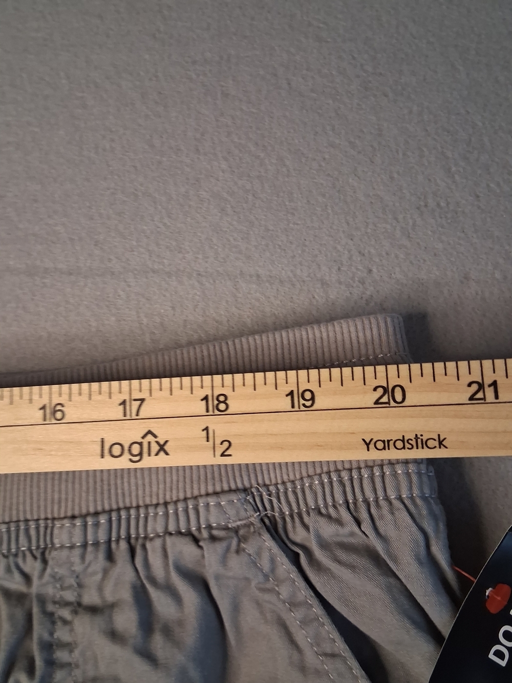 Woman Within Gray Cargo Capri Pants 22W Plus Size 100% Cotton Elastic Waist Casu - Picture 5 of 9